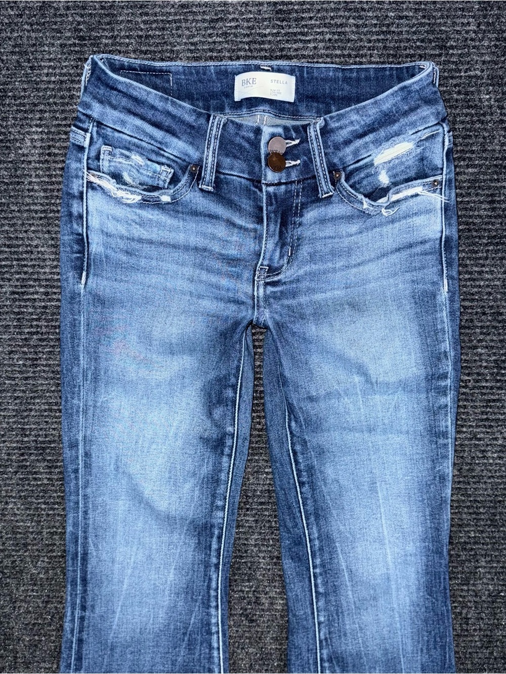 Buckle BKE Stella Slim Low Rise Flare Stretch Jeans 25x30 ABK2005S Boho Western - Picture 3 of 9